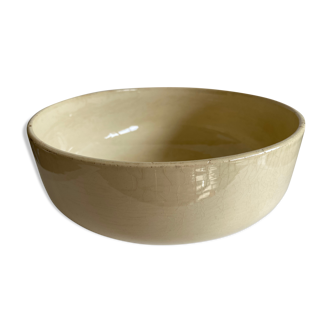 Enamelled ceramic salad bowl