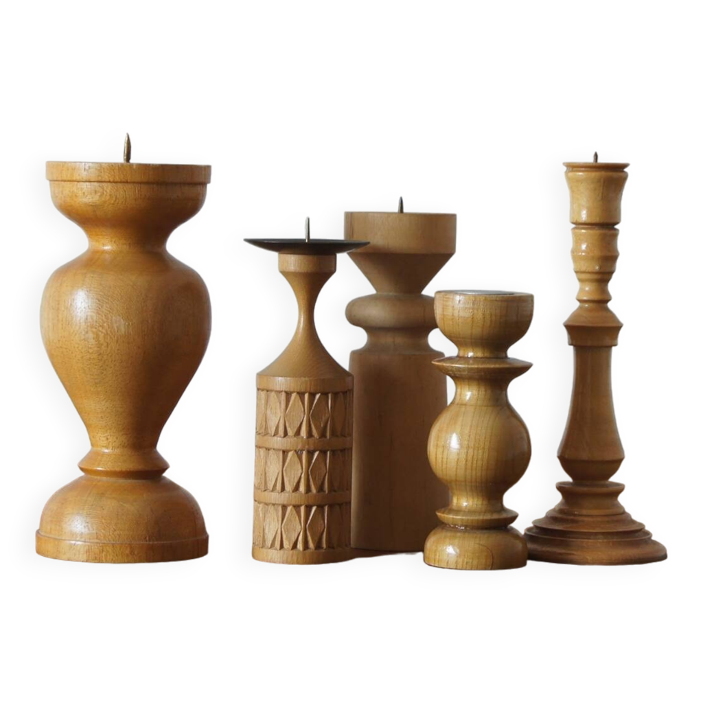 Bougeoir en Bois Naturel - Accent de Ville main image 0