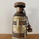 Indian wood and brass bottle