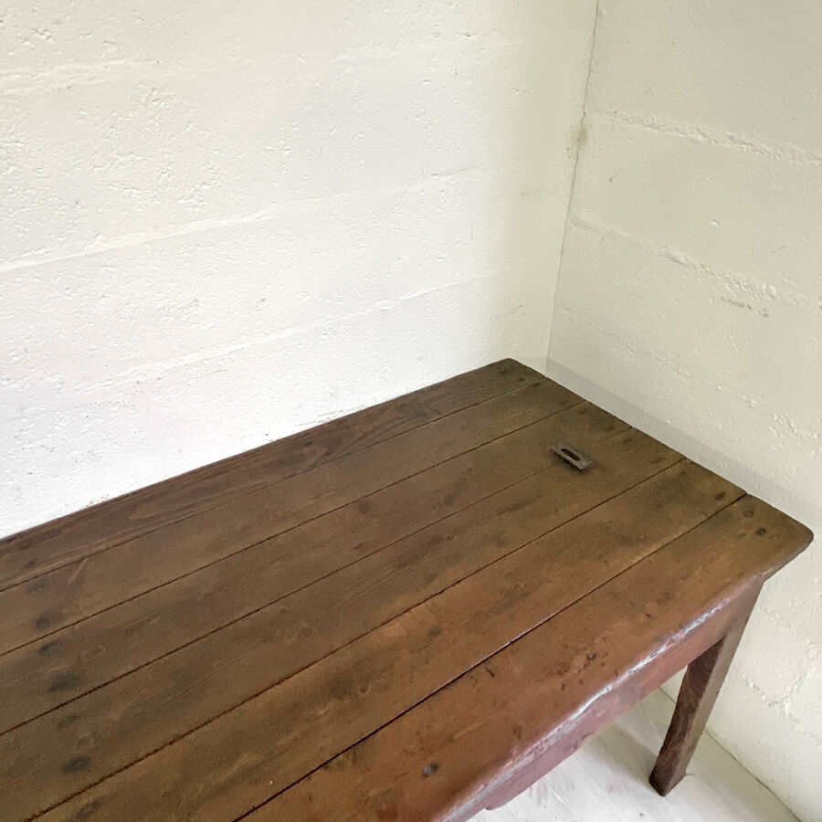 Large 19th century farm table