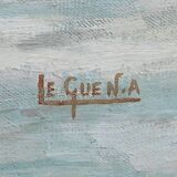 Large Painting “Les Goémoniers”, by A. Le Guen – 1969