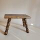 Rectangular wooden stool footrest