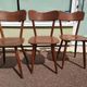 Lot of 6 wooden bistro chairw German