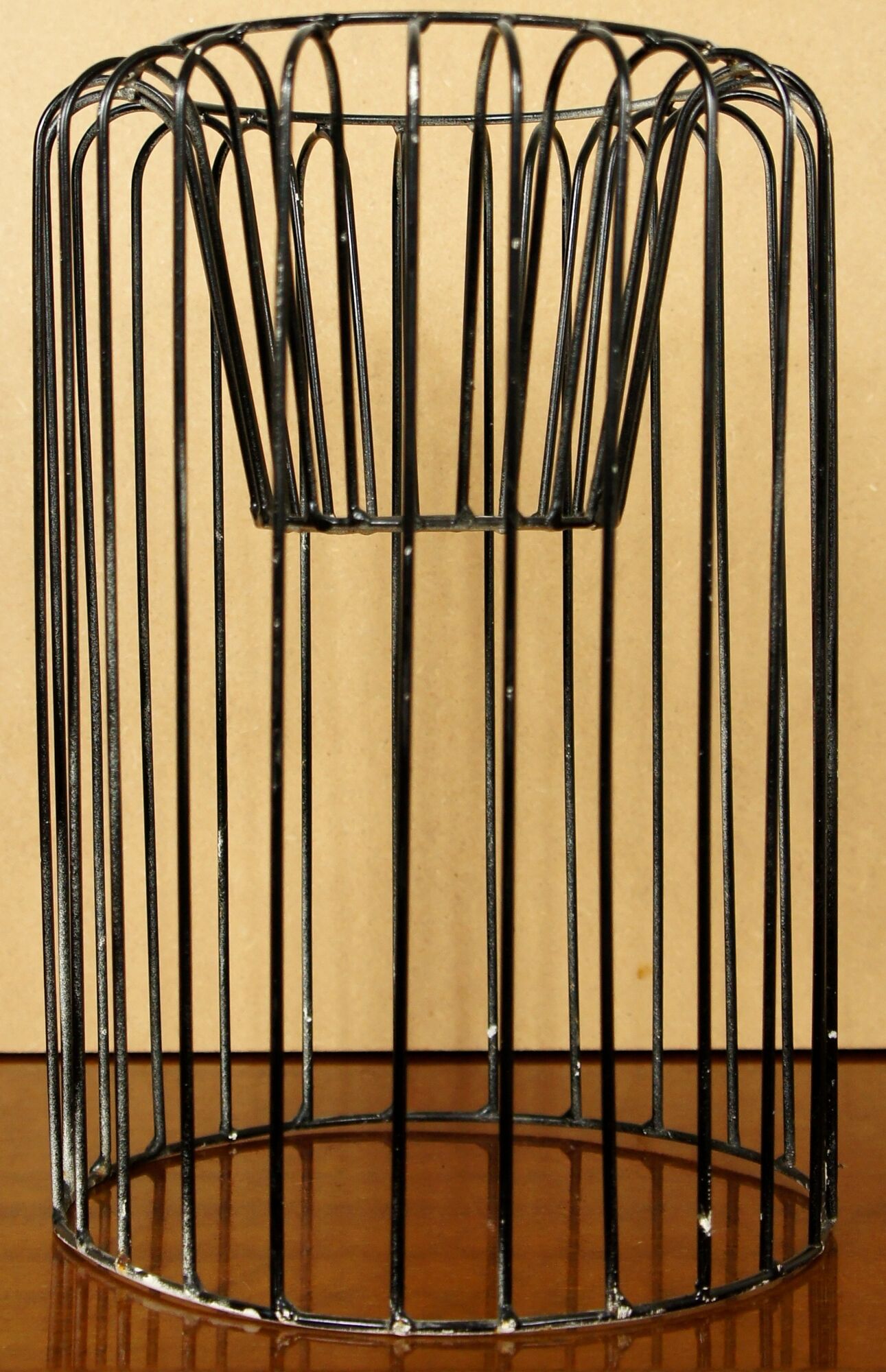 Porte-plante en métal filaire vintage