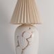 Art Deco White Seashell Motif Table lamp By Anna Lisa Thomson, Upsala Ekeby