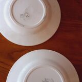 8 dessert plates from the Moulin des Loups factory around 1930