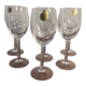 6 crystal wine and water stemmed glasses Fleury model