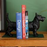 Cast iron dog bookends