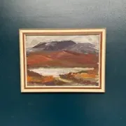 Swedish Oil on Canvas – “Mountains and Water” – Signed – Vintage & Framed
