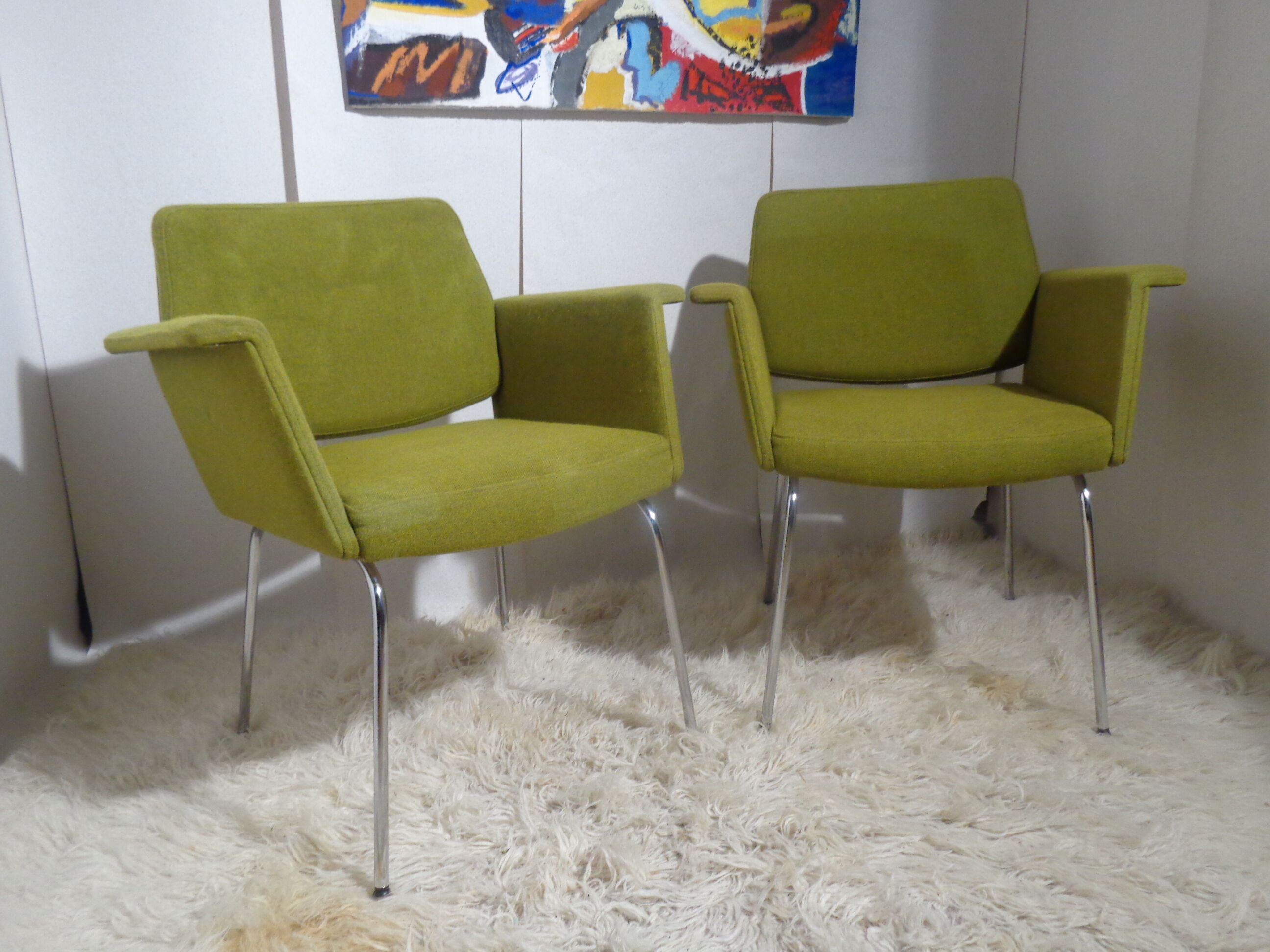 Pair of armchairs 60's Vog brand