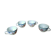 Lot 4 tea cups Digoin Sarreguemines Ninette