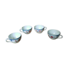 Lot 4 tea cups Digoin Sarreguemines Ninette