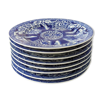 8 Dessert plates - Mosa Maastricht porcelain