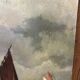Marine on wood panel