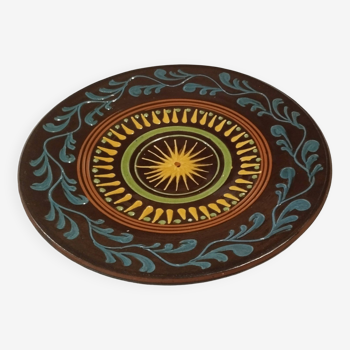 Hand painted decorative ceramic plate