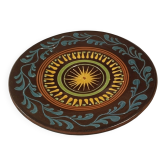 Hand-painted decorative ceramic plate