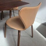 Arne Jacobsen Rosewood Drop leave Table with chairs Fritz Hansen