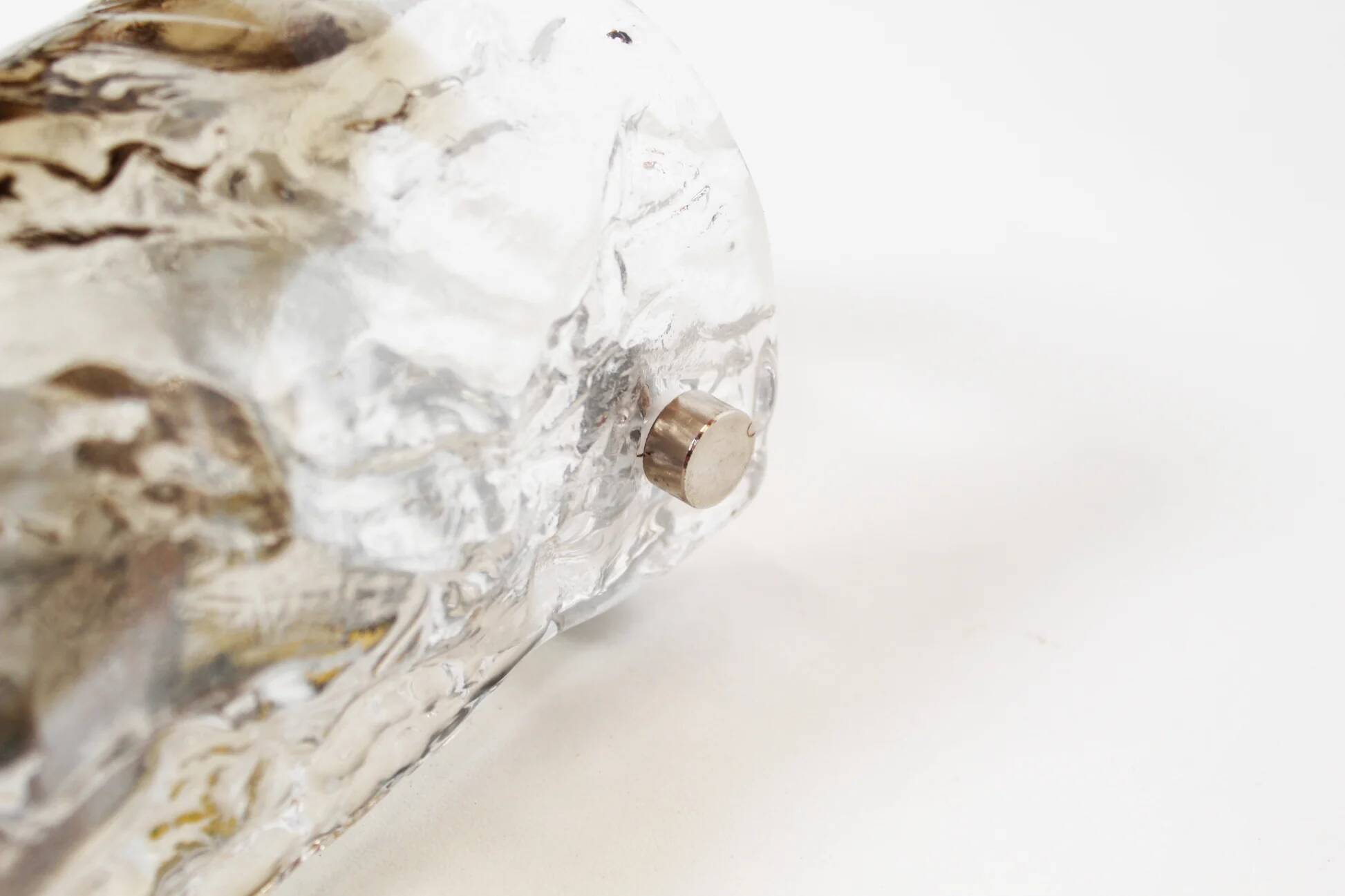 Pair of Murano glass wall lamps by AV Mazzega