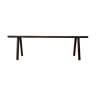 Minimalist wooden bench
