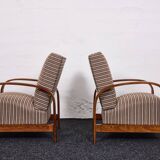 Fauteuils Art Déco hongrois, modèle 445, Szék és Faárugyár, Hongrie 1930