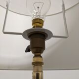Minimalist bronze and brass floor lamp from the 50s/60s
