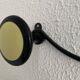 Vintage 1960s banana yellow wall coat rack with 4 hooks - 65 x 7 cm