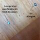 Worker sewing feet spindles