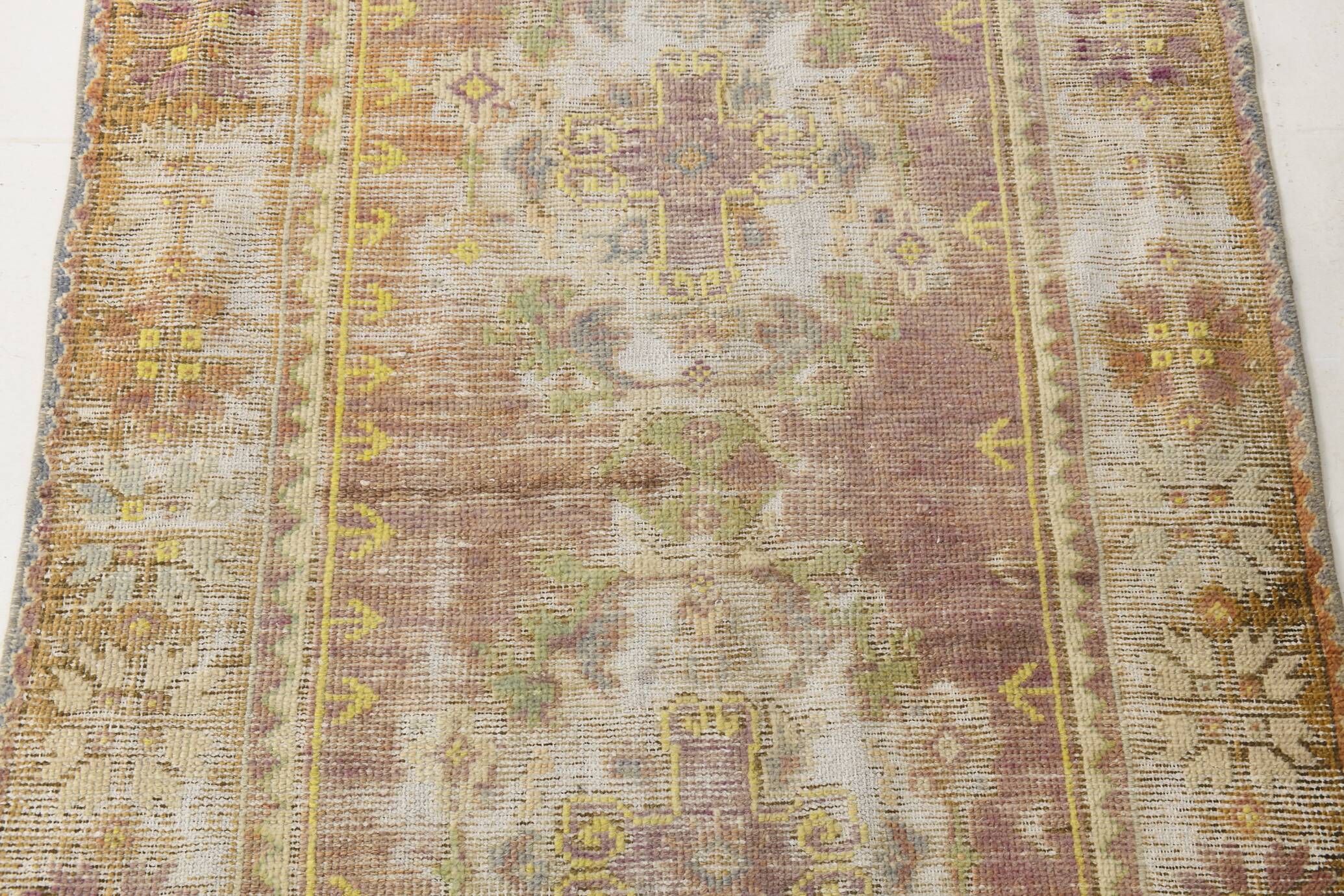 3x10 Aesthetic Geometric Turkish Vintage Runner Rug, 92x316Cm