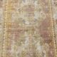 Tapis de couloir turc vintage à décor géométrique