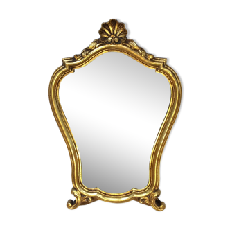 Golden mirror shell decoration  - 40x27cm