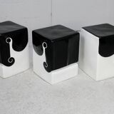 "Elephant" stools, Vincent Darré for Monoprix, 2021. Set of 3.