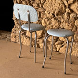 Ensemble chaise et tabouret enfant