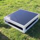 White and black square coffee table