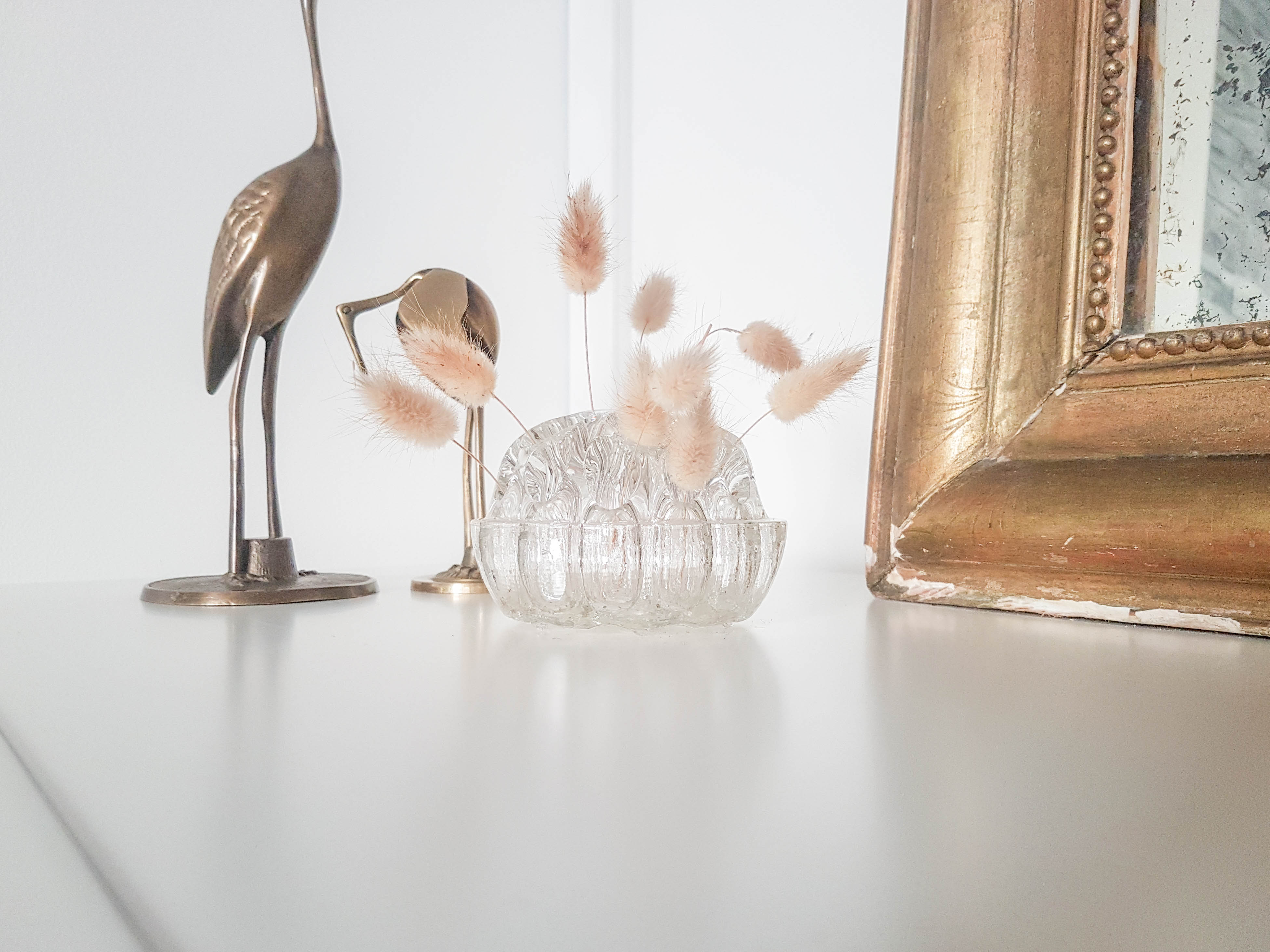 Vintage glass flower pick VMC Reims