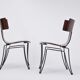 Pair of vintage Anziano dining chairs by John Hutton for Donghia