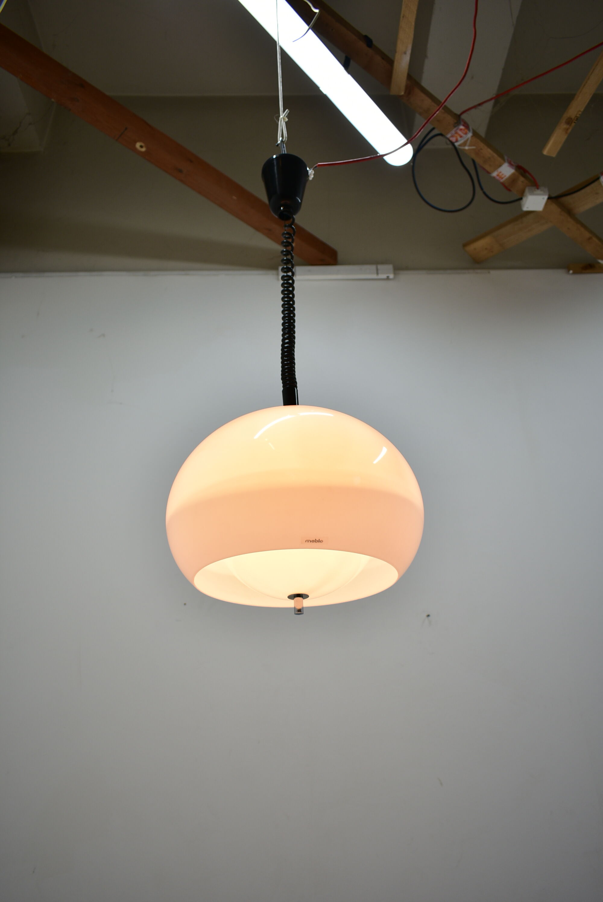 Midcentury Pendant Meblo, Design Harvey Guzzini, Italy, 1970s