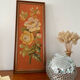 Encadrement canevas vintage fleurs