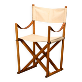 Mogens Koch MK-16 Folding Chair in Beech Wood with Canvas, Interna and Cado