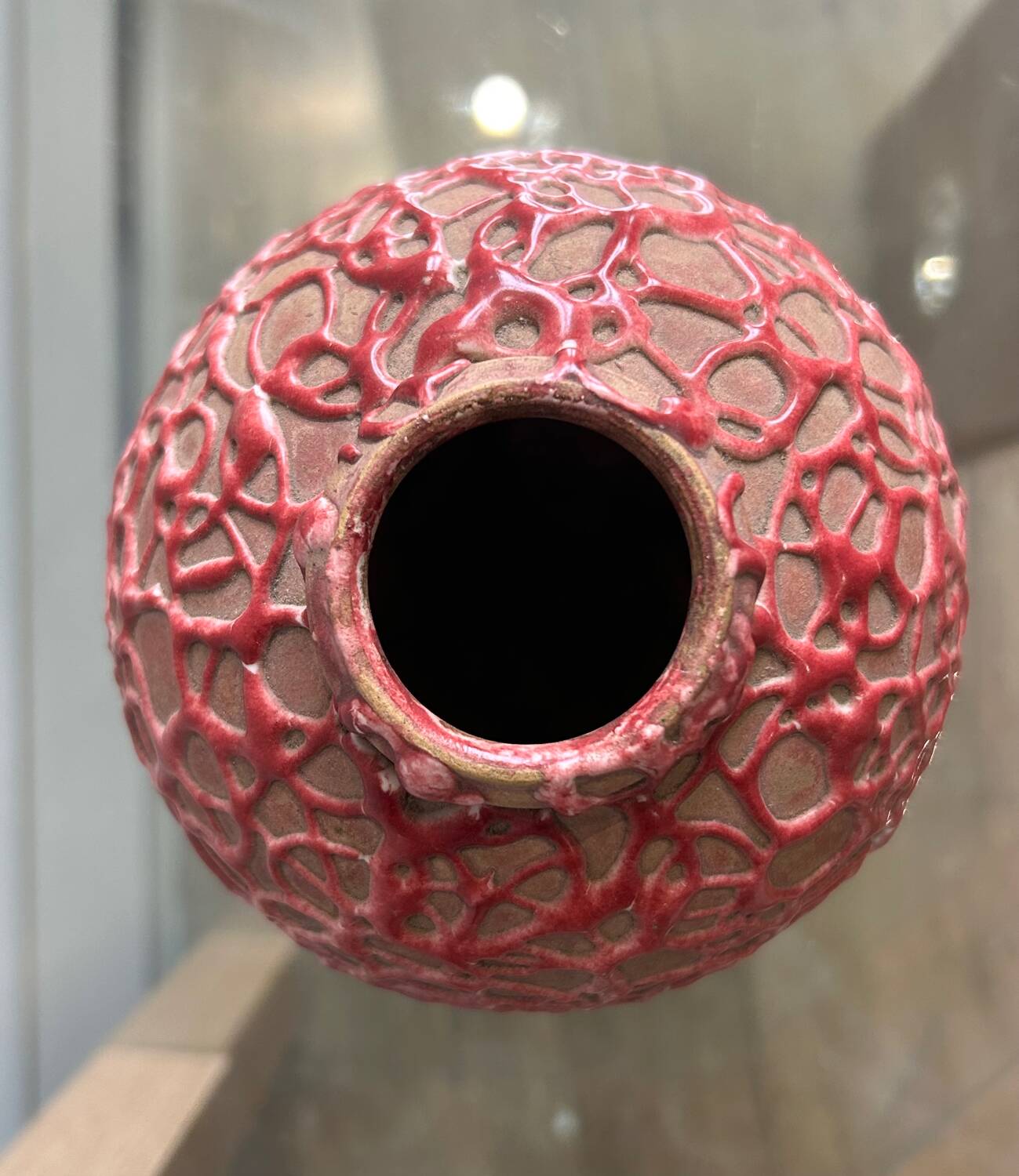 Bordeaux art ceramic vase