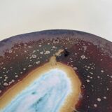 Plat en Céramique Émaillée Volcan "Bon Appétit"