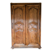 Large family wardrobe in solid oak, Louis XIV / Regency style.