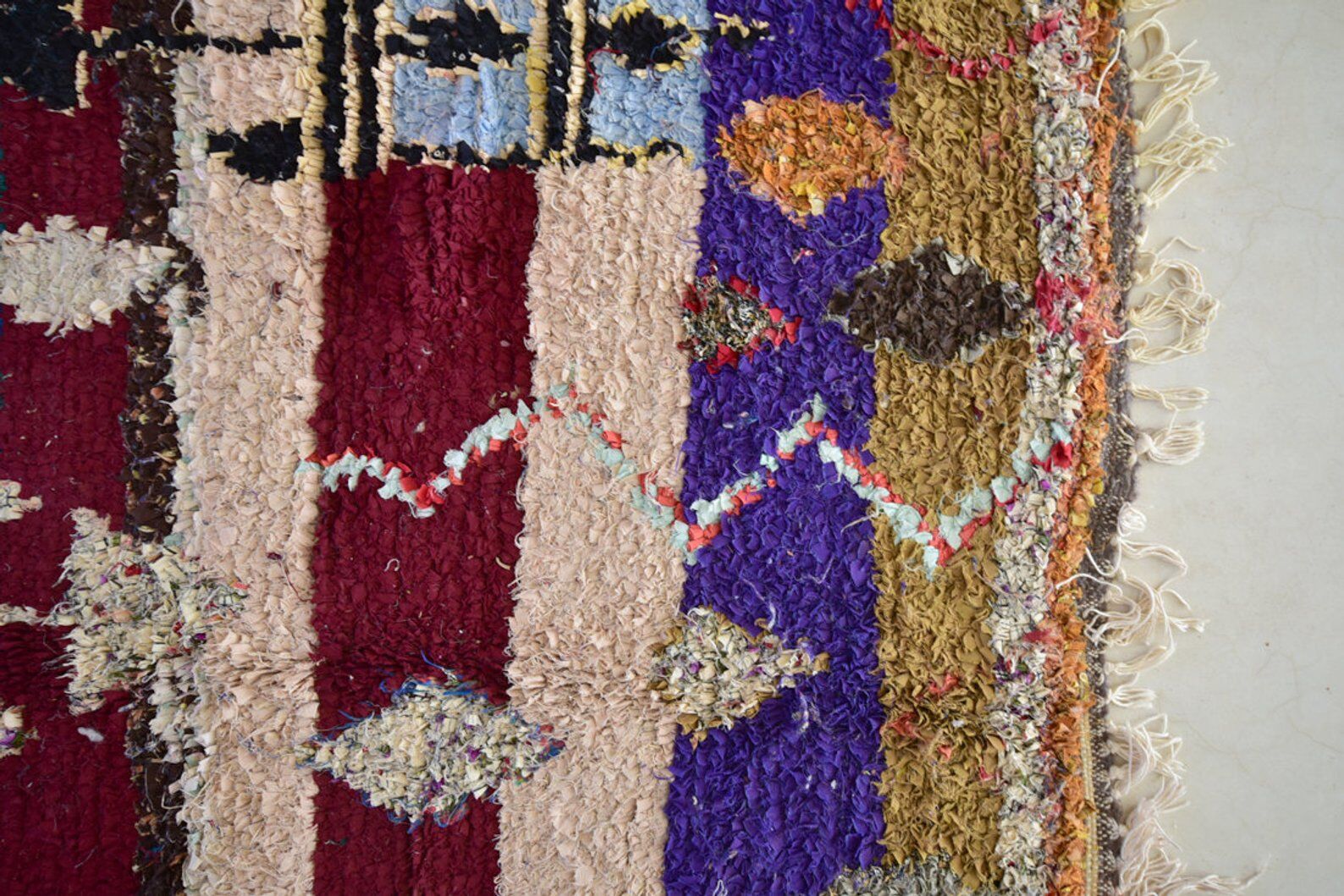 Carpet Moroccan boucherouite 145x185cm