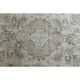Tapis d'aire vintage persan fait main en laine et coton beige des années 1970 285x362