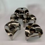 Stackable Candleholder set of 5, Germany 1970s