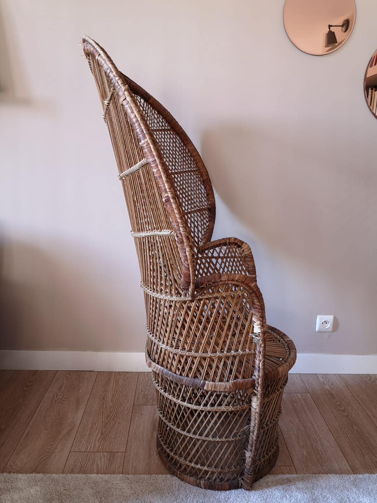 Fauteuil Emmanuelle peacock
