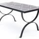 Wrought iron coffee table