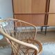 Fauteuil en rotin enfant vintage
