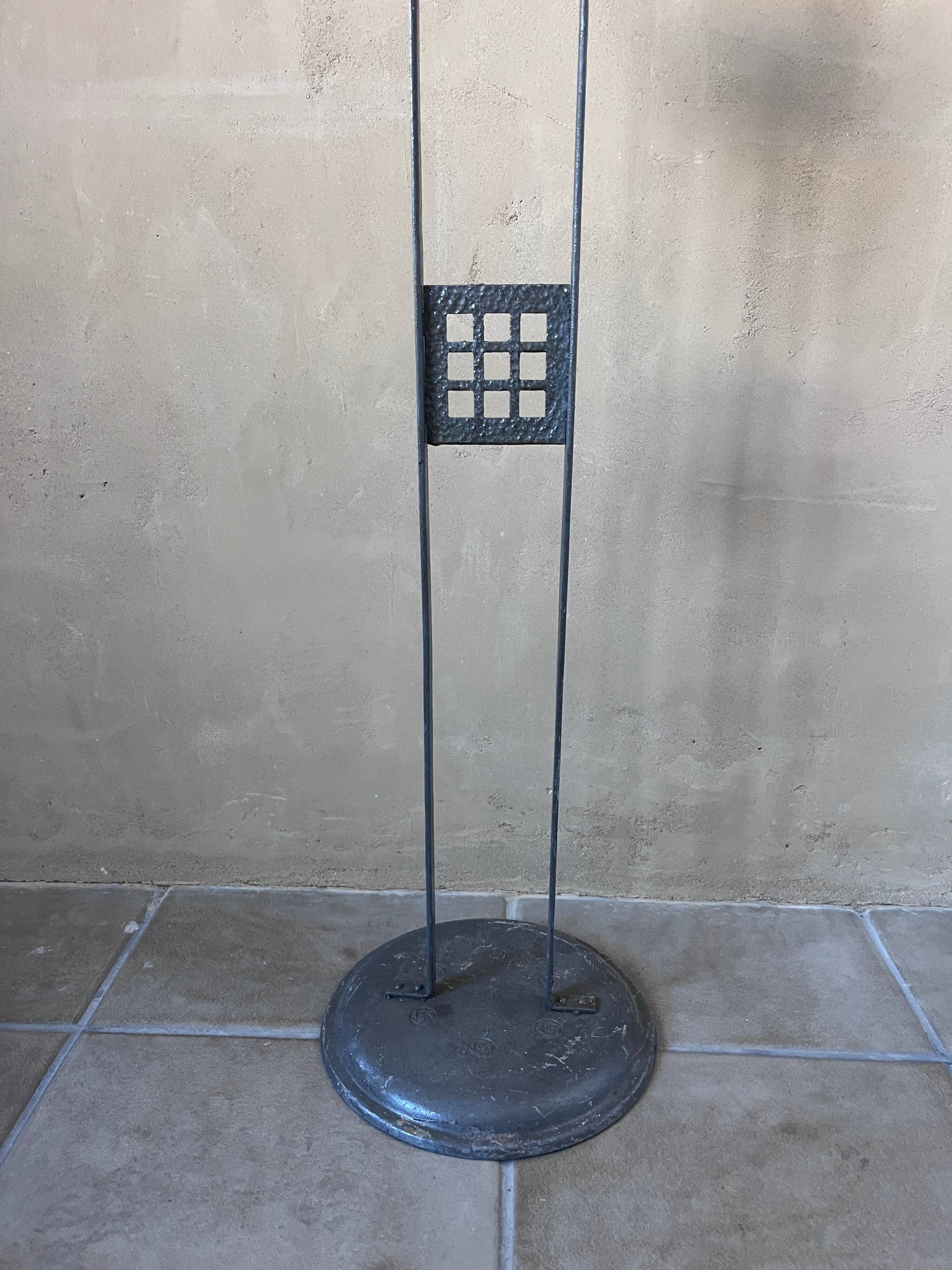 German smoker's accessory holder in wrought iron, 1916