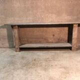 Old workbench with professional furniture