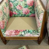 Pair of Art Deco armchairs in mahogany from the 1930s.